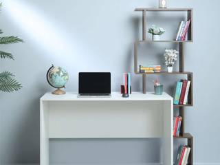 Bubble Workstation for Home Office by Atmosphere, Atmosphere Atmosphere Powierzchnie handlowe Drewno O efekcie drewna