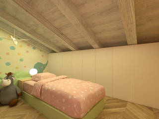Camerette e sogni, melania de masi architetto melania de masi architetto Modern nursery/kids room Wood White