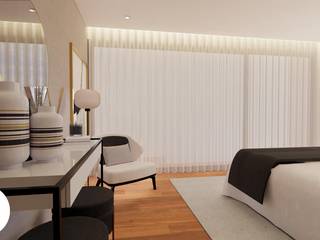 Projeto - Design de Interiores - Suite IJ, Areabranca Areabranca Modern Bedroom