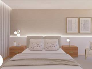 Projeto - Design de Interiores - Suite MP, Areabranca Areabranca Modern Bedroom