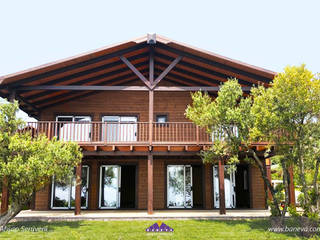 Modern Ahşap Villa 5+1 - Çanakkale, BANEVA Ahşap Yapılar BANEVA Ahşap Yapılar Houten huis Hout Hout