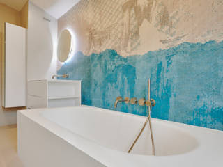 Salle de Bain Toile, Maison Gomez Maison Gomez Baños modernos