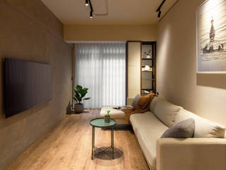 打亮空間輪廓，日系無印風還可以更輕透, MSBT 幔室布緹 MSBT 幔室布緹 Asian style living room Brown