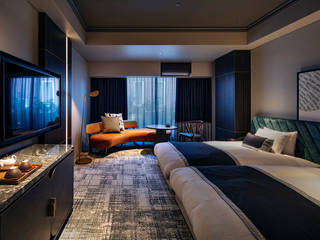 GUEST ROOM -KIRISHIMA KANKO HOTEL-, 株式会社DESIGN STUDIO CROW 株式会社DESIGN STUDIO CROW Scandinavian style hotels