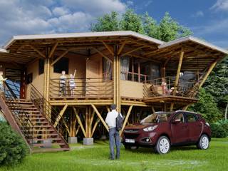 Casa progresiva UZE III, IMZA Arquitectura IMZA Arquitectura Passive house Bamboo Green
