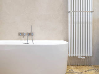 Badezimmer in Rainforest Gold und Limestone Persiano, Marmor Radermacher Marmor Radermacher Baños de estilo moderno