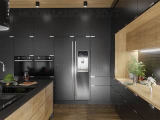 Concept cucina stile moderno con isola, Alessandro Chessa Alessandro Chessa Modern kitchen