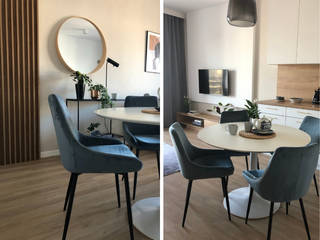 Apartament na wynajem, Kraków, Double Look Design Double Look Design Modern Dining Room