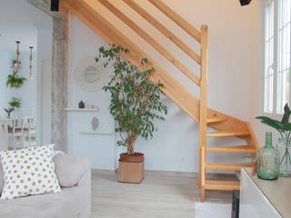 Vivienda Unifamiliar "Wood&White", 3a Interiorismo 3a Interiorismo Skandinavische Wohnzimmer