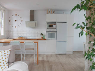 Vivienda Unifamiliar "Wood&White", 3a Interiorismo 3a Interiorismo Skandinavische Küchen
