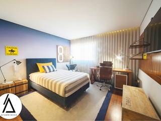 Projeto - Design de Interiores - Quarto de Rapaz CM, Areabranca Areabranca Modern style bedroom