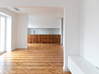 Alvalade, CF Arquitectura e Design CF Arquitectura e Design Dapur Modern Parket Multicolored