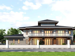Biệt thự tại Bảo Lộc, Lâm Đồng, Công ty TNHH Thiết kế và Ứng dụng QBEST Công ty TNHH Thiết kế và Ứng dụng QBEST Tropische Häuser