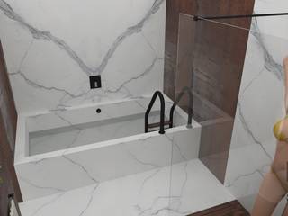 BAGNO IN CALACATTA + CORTEN, TheWorkInProgress Studio Interior Design TheWorkInProgress Studio Interior Design حمام