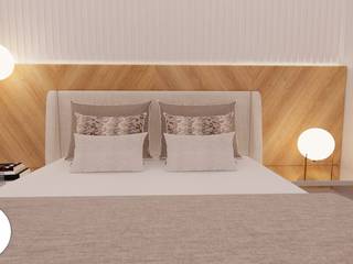 Projeto - Design de Interiores - Suite 1 - MP, Areabranca Areabranca Modern Bedroom