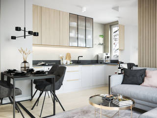 apartament w kobiecym stylu, Double Look Design Double Look Design Salas modernas