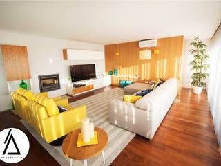 Projeto - Design de Interiores - Sala Comum CM, Areabranca Areabranca Modern Living Room