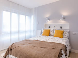EDUARDO COSTE, EGUIARQ S.L. EGUIARQ S.L. Dormitorios de estilo moderno Blanco