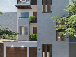 Diseño de Edificio Multifamiliar e Interiores de Departamento, ABC Arquitectos Perú ABC Arquitectos Perú Multi-Family house