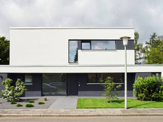 Moderne Villa, SEYSTA Architekten Stadtplaner BDA SEYSTA Architekten Stadtplaner BDA Single family home Stone