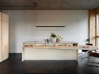 His Loft, Kumiki Kumiki Modern kitchen