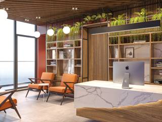 Gayrimenkul Ofisi, WorkSpace DESIGN WorkSpace DESIGN Modern study/office Wood Wood effect