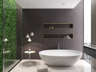 How These Lighting Pieces Added Warmth to a Cold, Unwelcoming Bathroom, DelightFULL DelightFULL Modern style bathrooms
