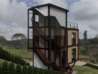 Casa Refugio, Taller Once Arquitectura Taller Once Arquitectura 狭小住宅 金属