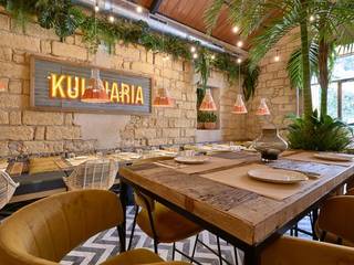 La Cantina Kulinaria, un proyecto de interiorismo del equipo de MisterWils, MisterWils - Importadores de Mobiliario y departamento de Proyectos. MisterWils - Importadores de Mobiliario y departamento de Proyectos. トロピカルデザインの リビング