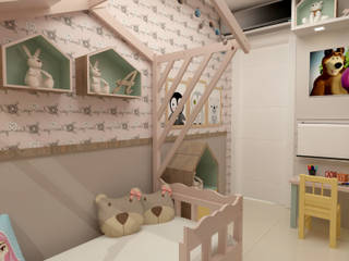 Dormitório Infantil Ágata, Elaine de Bona Arquitetura e Interiores Elaine de Bona Arquitetura e Interiores Girls Bedroom