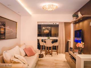 Apartamento G.F, Elaine de Bona Arquitetura e Interiores Elaine de Bona Arquitetura e Interiores Classic style living room