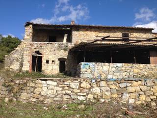 Progetto di restauro della proprietà Bagnaccio a Radda in Chianti, Studio Architetto Pontello Studio Architetto Pontello Maisons de campagne Pierre