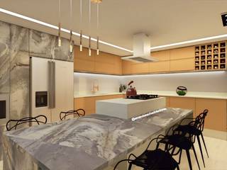 Projeto residencial, Amanda Escher Designer de Interiores Amanda Escher Designer de Interiores 系統廚具