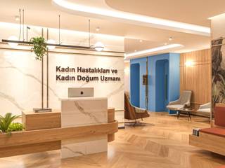 Klinik Projesi Kadın Hastalıkları ve Kadın Doğum Kliniği, WorkSpace DESIGN WorkSpace DESIGN Commercial spaces Wood Wood effect