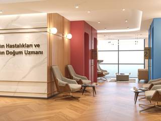 Klinik Projesi Kadın Hastalıkları ve Kadın Doğum Kliniği, WorkSpace DESIGN WorkSpace DESIGN Commercial spaces Marble