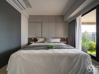 Residence | Kaohsiung 文青苑 廖公館, E&K宜客設計 E&K宜客設計 Small bedroom