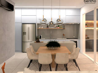 Apartamento VJ, Juliana Bittencourt Design de Interiores Juliana Bittencourt Design de Interiores Minimalist kitchen