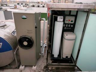 Upstream water filtration system AOS System 103 and Heat Pump Water Heater AO Smith CAHP 1.5 HP 455L 6 Kw, AO Smith Home AO Smith Home Dachterrasse Eisen/Stahl Grau