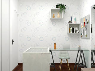 Consultoria Online - Home Office, MS Interiores MS Interiores Modern Study Room and Home Office