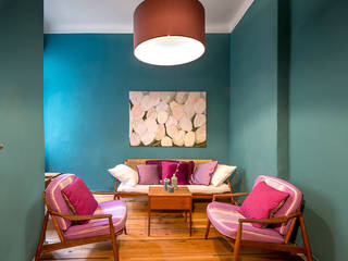 Farben, CONSCIOUS DESIGN - Interiors by Nicoletta Zarattini CONSCIOUS DESIGN - Interiors by Nicoletta Zarattini Living room Green