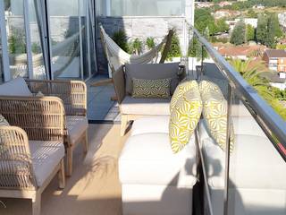 Projeto - Design de Interiores - Varanda CM, Areabranca Areabranca Balconies, verandas & terraces Furniture