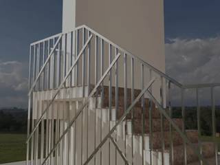 ÖZEL Merdiven / Stair, Ramazan Yücel İç mimarlık Ramazan Yücel İç mimarlık Escaleras Hierro/Acero