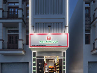 Dự án shop trái cây Nhat Nam Food, Anviethouse Anviethouse Espaces commerciaux Contreplaqué