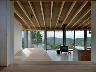 佐田岬の家, 間工作舎 間工作舎 Modern living room Plywood