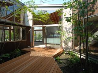 箕面の家, 間工作舎 間工作舎 Modern Garden Wood Wood effect