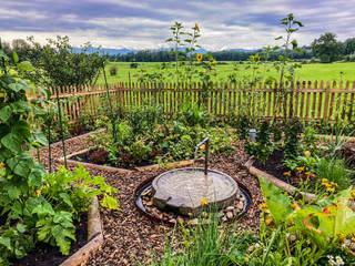 Bauerngarten, Steiner Naturstein Steiner Naturstein Eklektyczny ogród