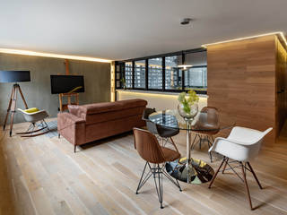 Serrano Monjaraz Arquitectos Modern Living Room Beige