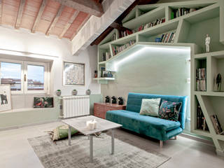 Animal House , Luca Bucciantini Architettura d’ interni Luca Bucciantini Architettura d’ interni Living room Tiles Green