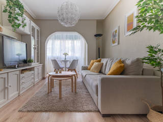Piso en Aluche, The Open House The Open House Scandinavian style living room
