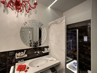 il rosso e il nero - luxury apartm, studio lenzi e associati studio lenzi e associati Classic style bathroom